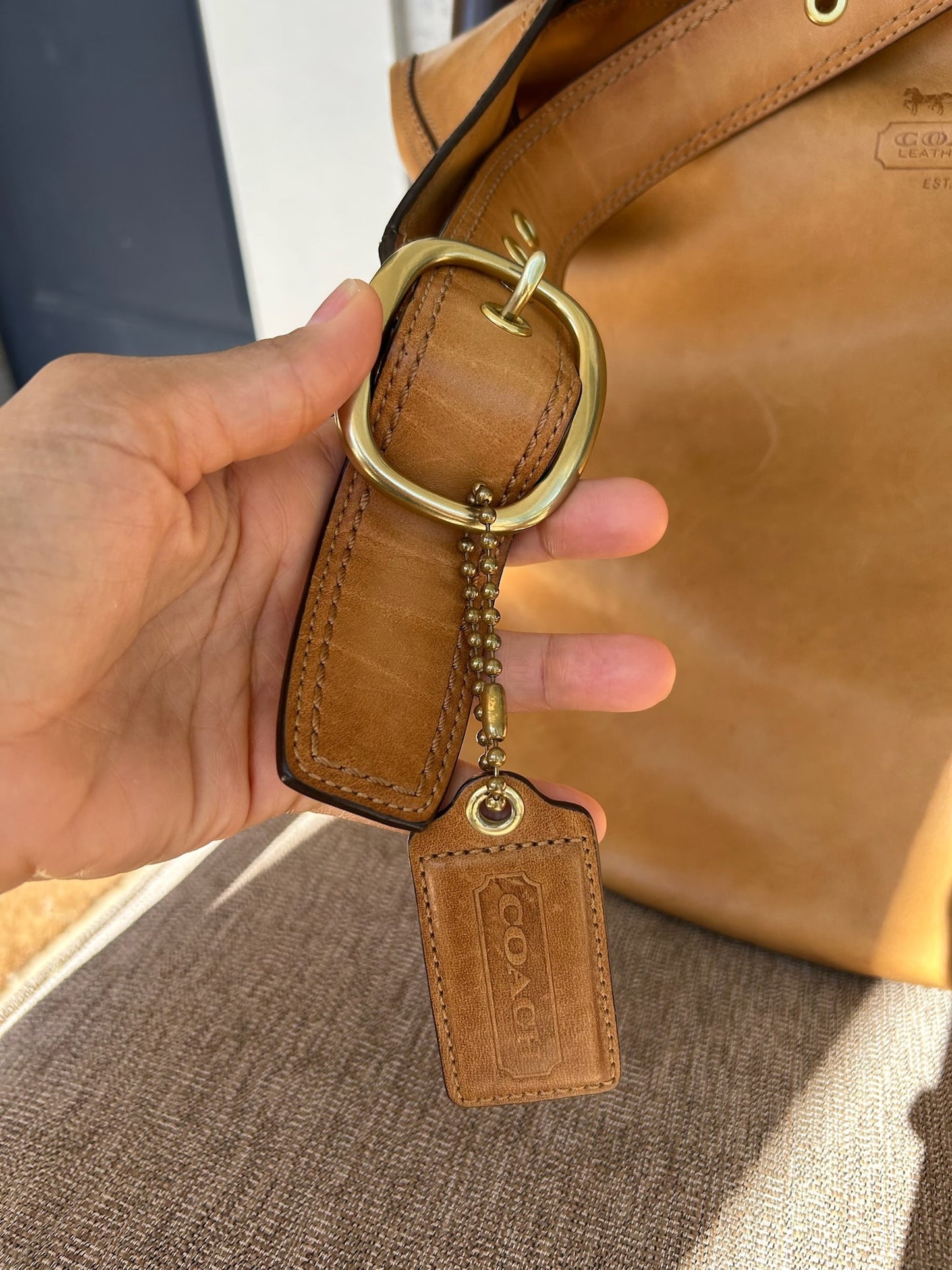 Coach Leather hobo Bag color (style 12399)