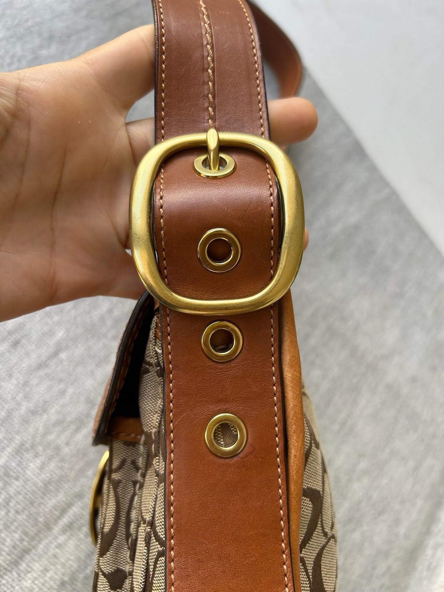 Coach 11433 Brown and Tan Crossbody Bag