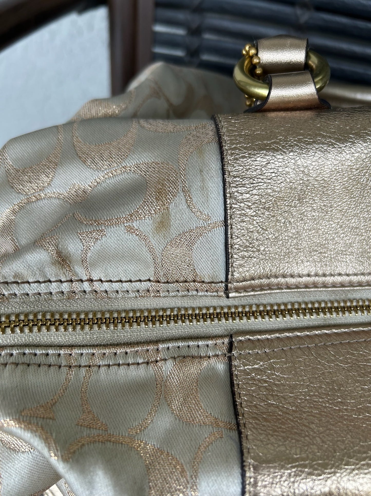 Coach Ashley Signature Sateen Large Satchel handbag (style F15440)