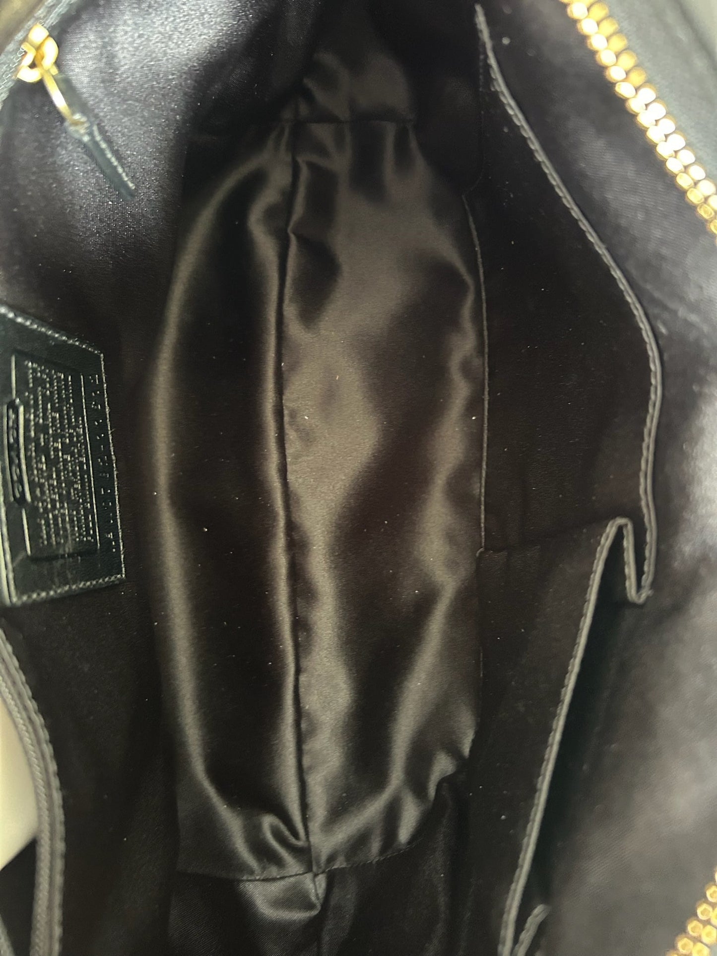 Coach Black Leather hobo bag