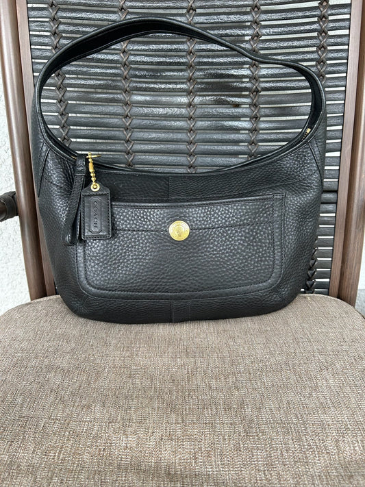 Coach Black Leather hobo bag