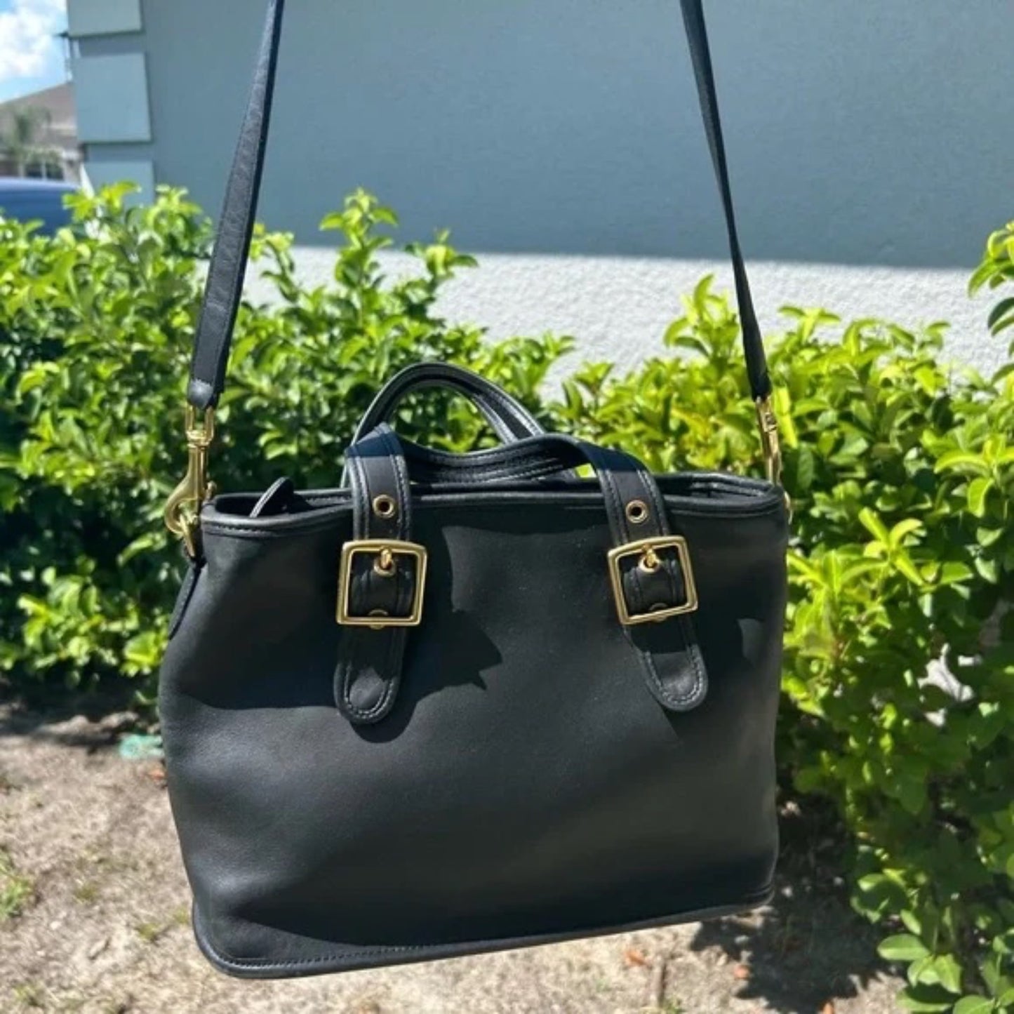 Coach Legacy satchel Handbag Black