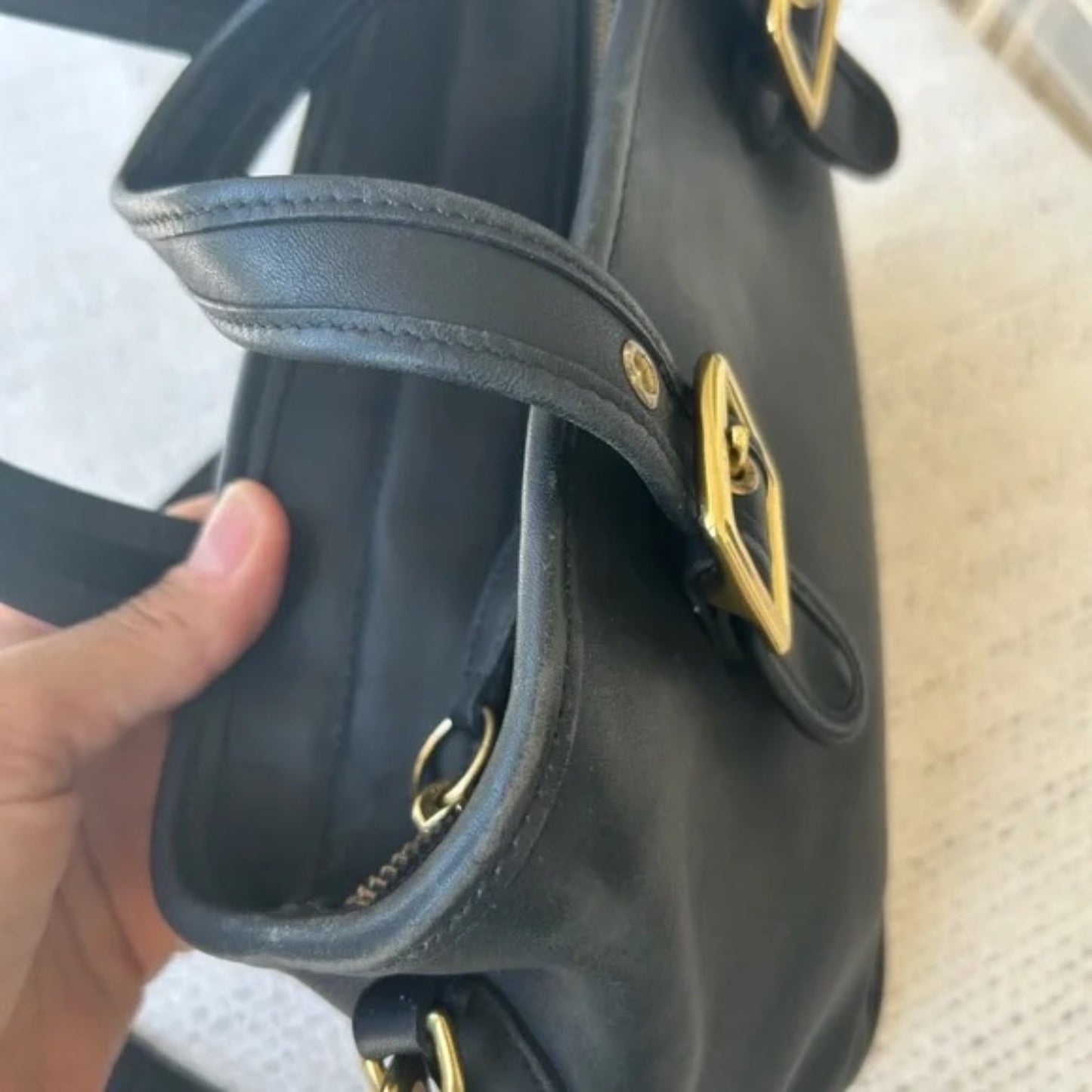 Coach Legacy satchel Handbag Black