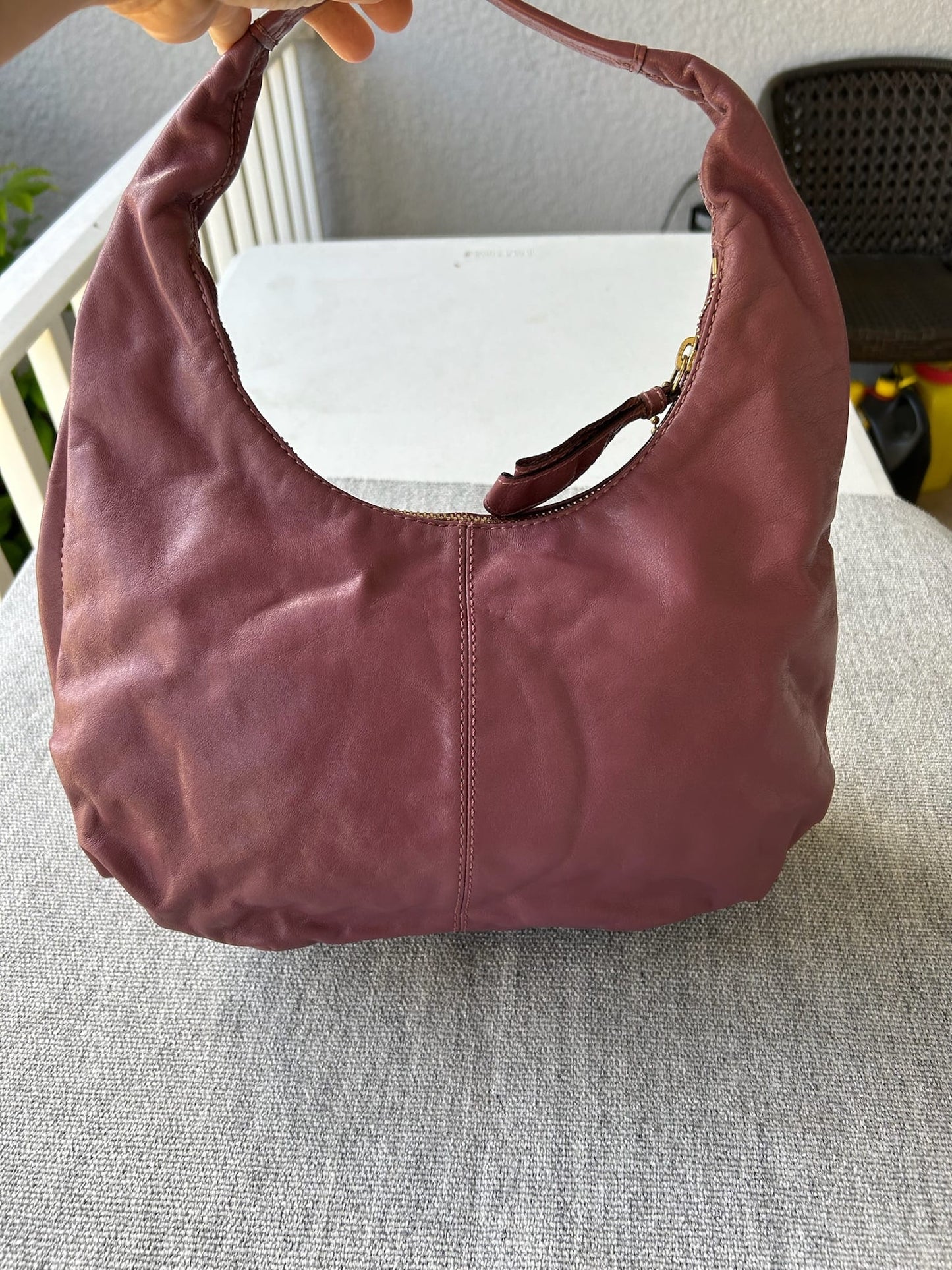 Coach Women's Pink Leather Hobo Bag
