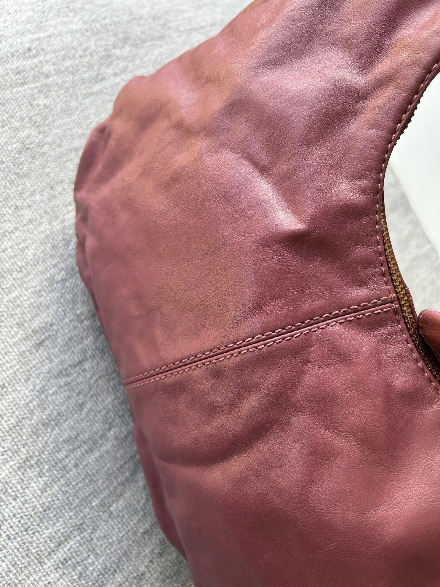 Coach Women's Pink Leather Hobo Bag