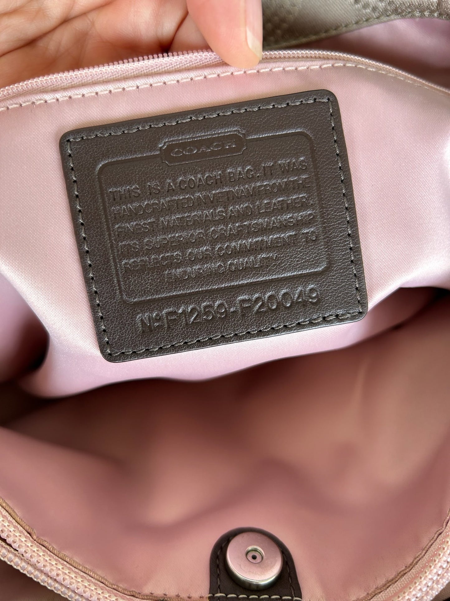 Coach Gray tote bag