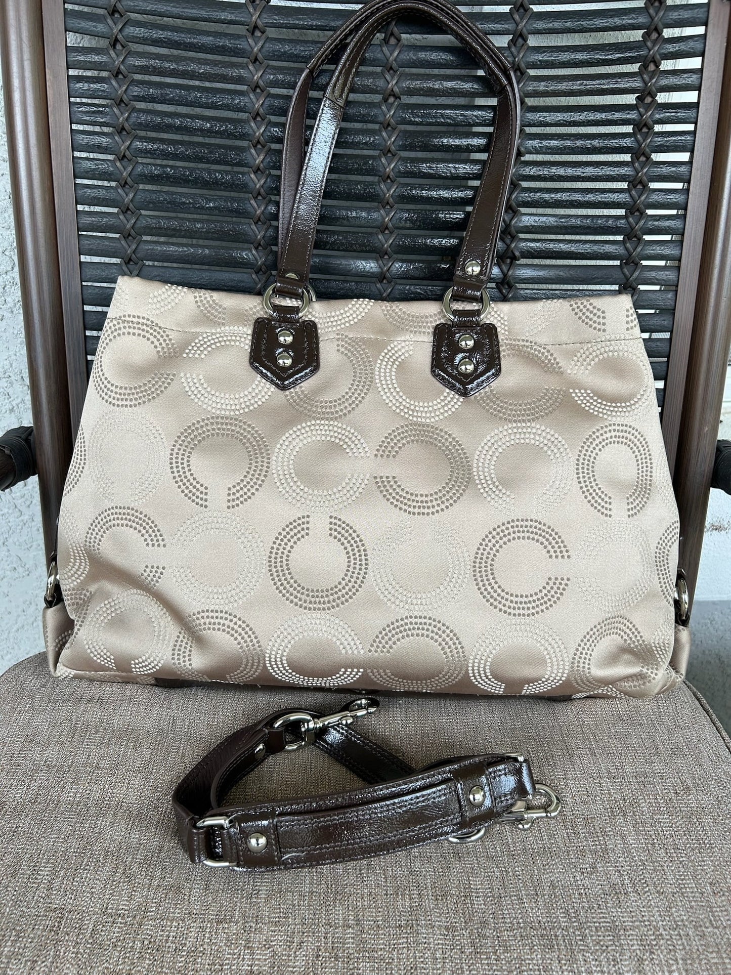 Coach Gray tote bag