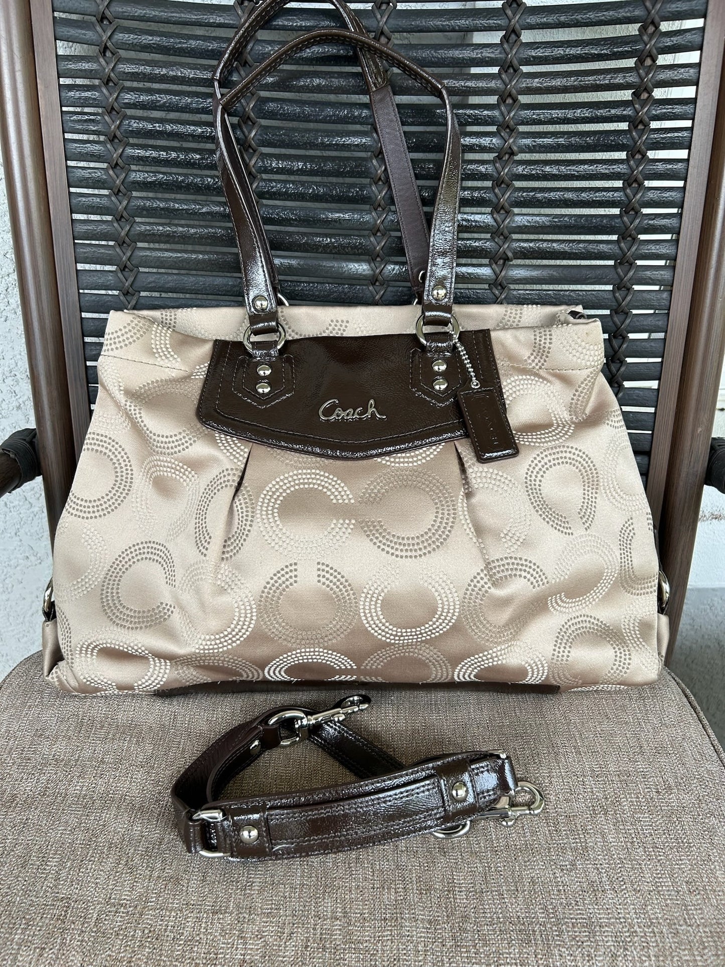 Coach Gray tote bag