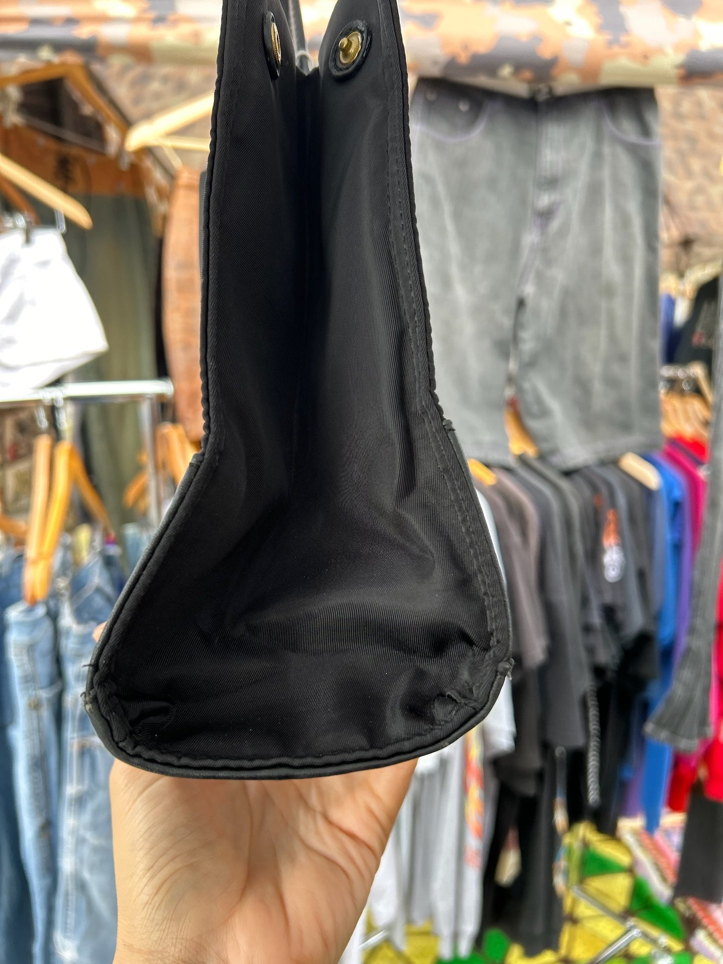 Vintage Ella black tote small