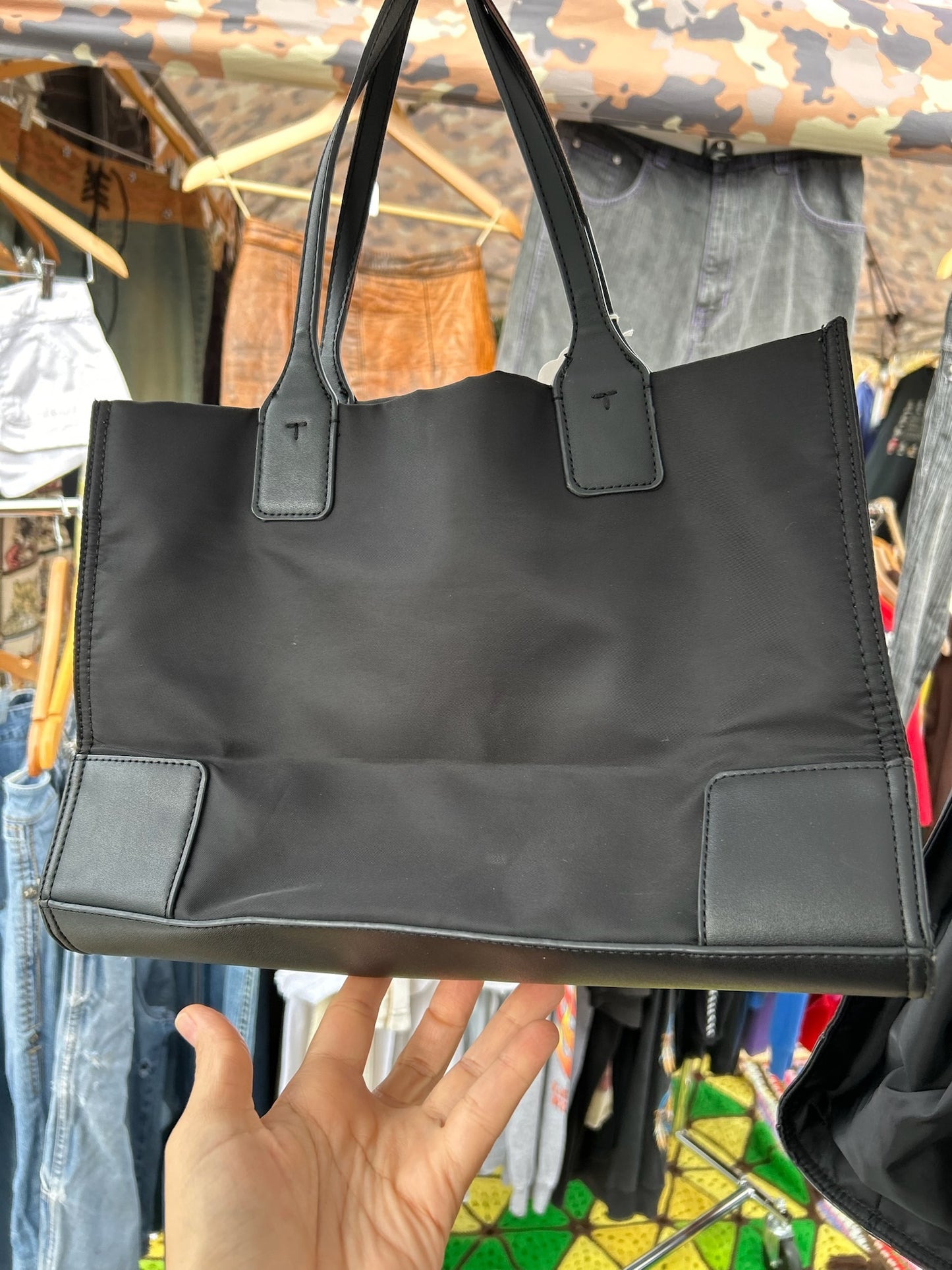 Vintage Ella black tote small