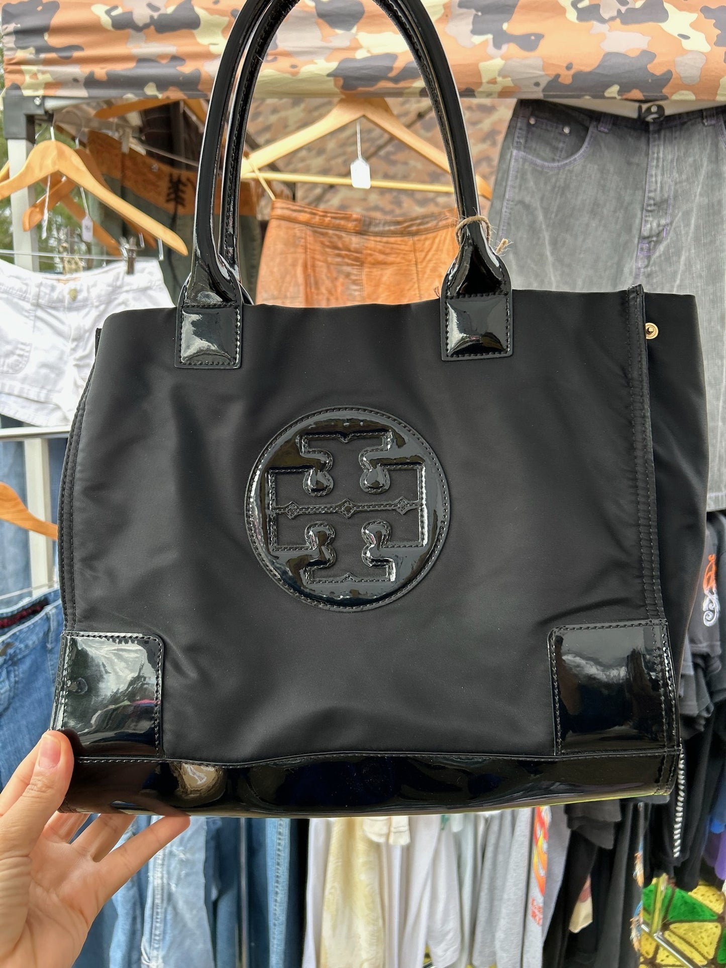 Vintage Ella tote small black bag