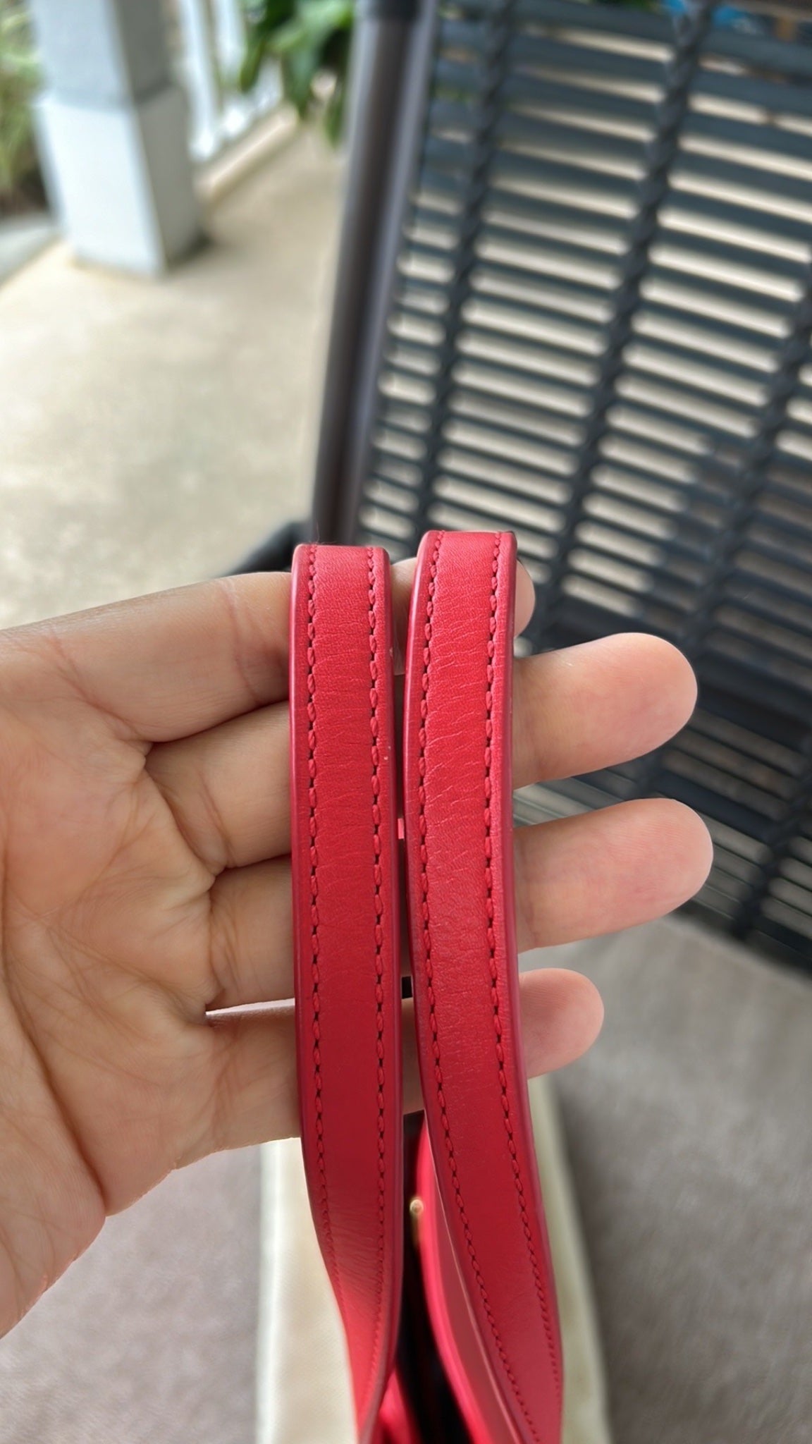 Tory Burch red and cream tote bag