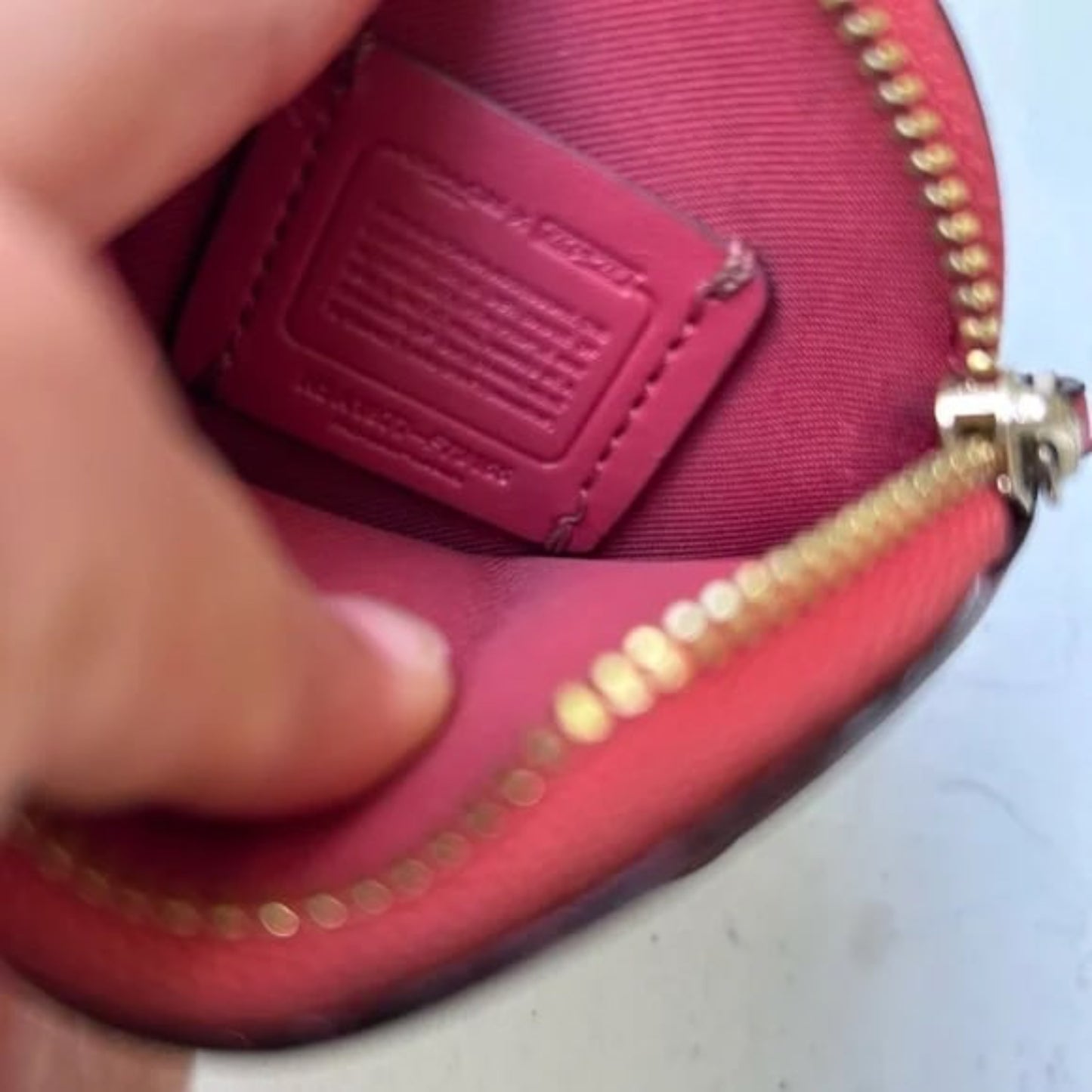 Coach Pacman Red Ghost Coin Purse
