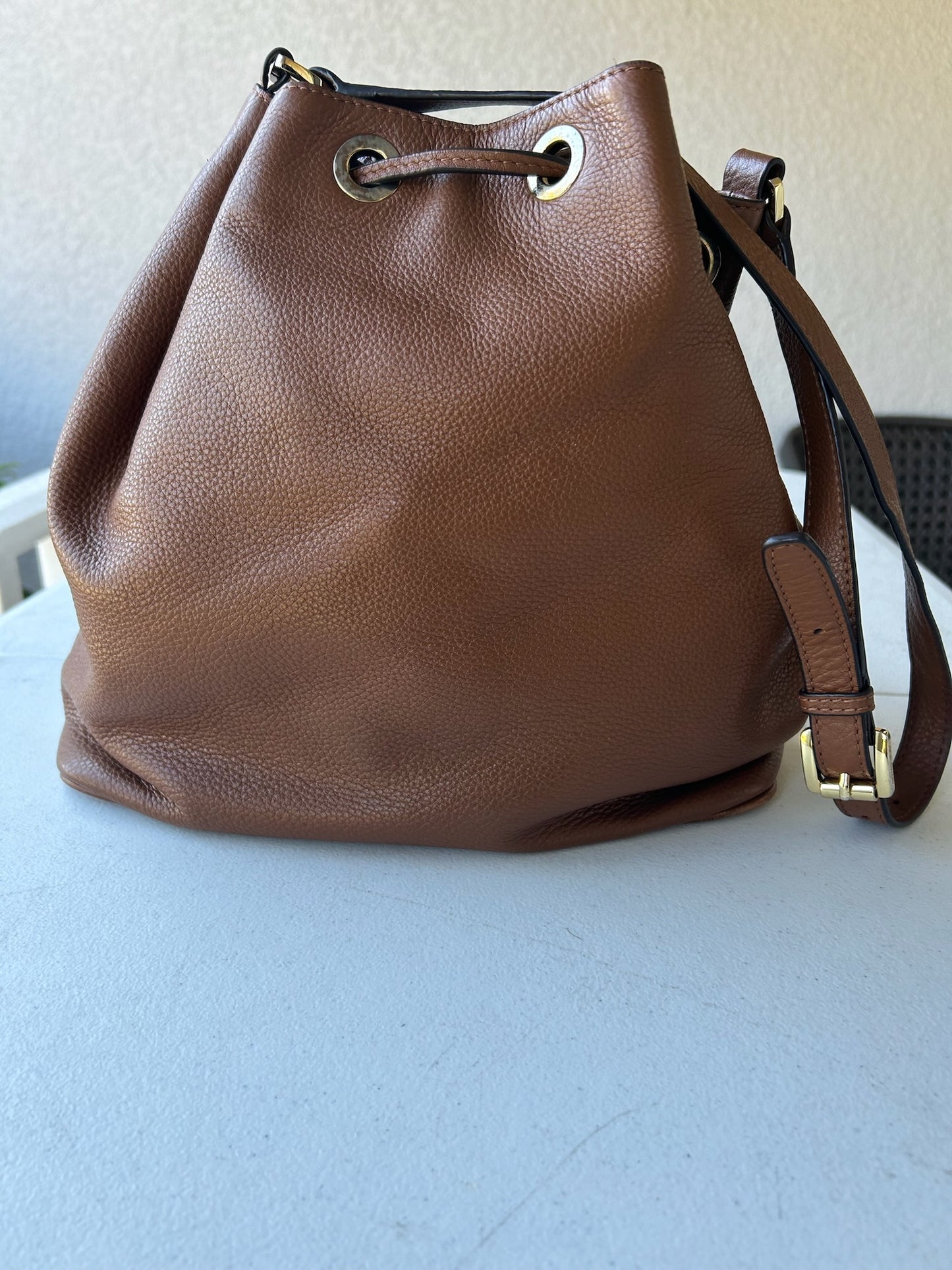 Michael Kors bucket bag brown