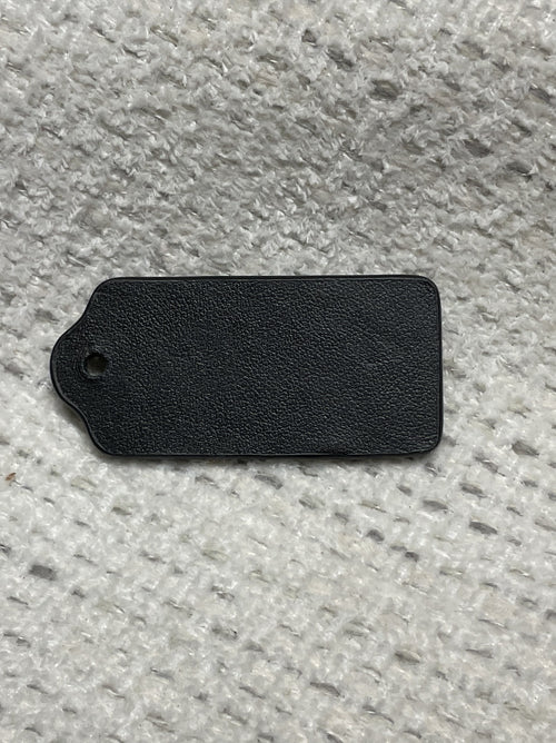pre-owned authentic coach leather hang tag untextured back view