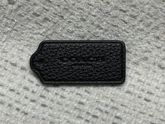 Coach Black textured Tag