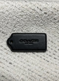 pre-owned authentic coach leather hang tag untextured front view