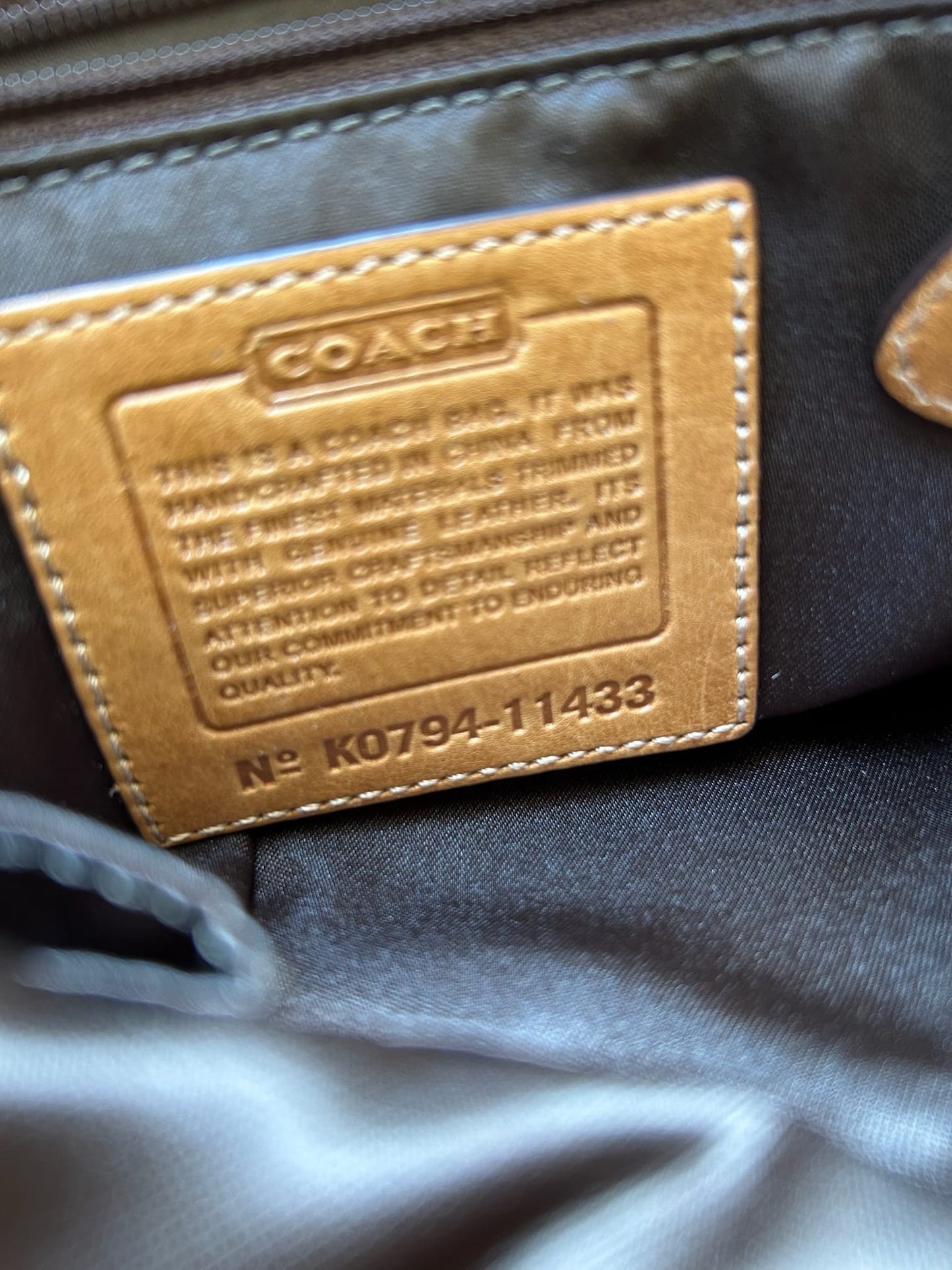 Coach 11433 Brown and Tan Crossbody Bag