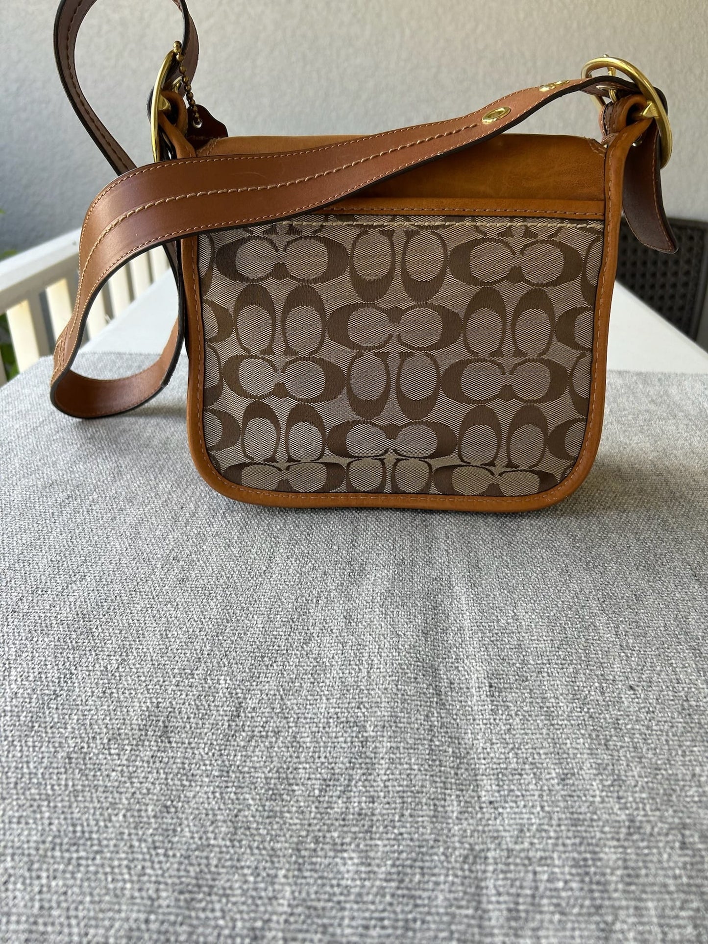 Coach 11433 Brown and Tan Crossbody Bag