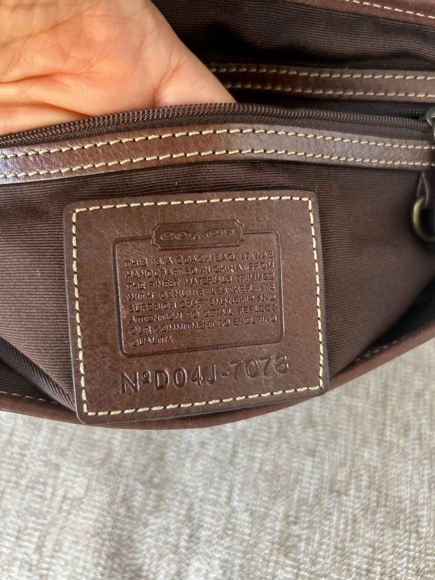 Vintage brown Coach 7074 soho Handbag