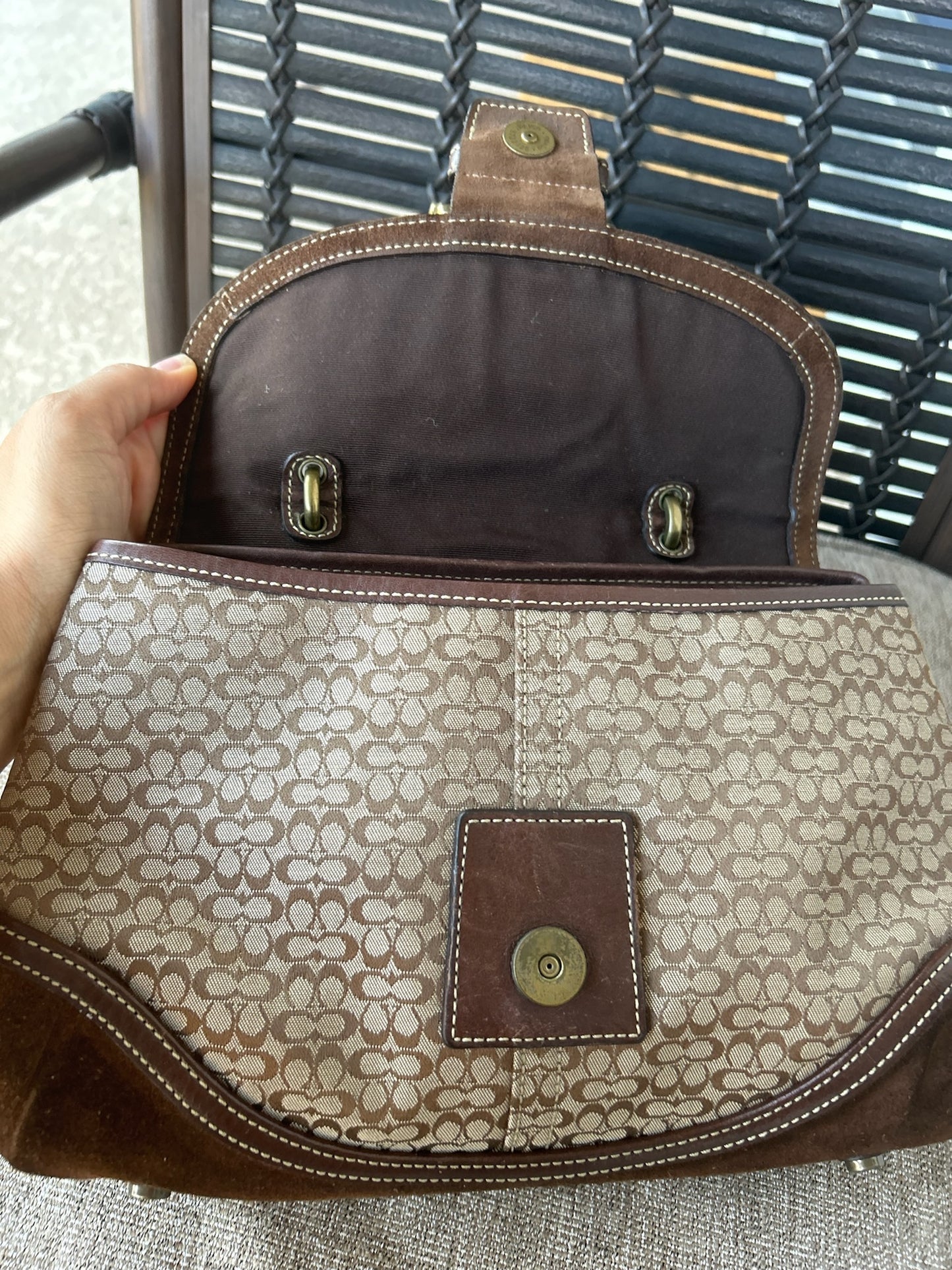 Vintage brown Coach 7074 soho Handbag