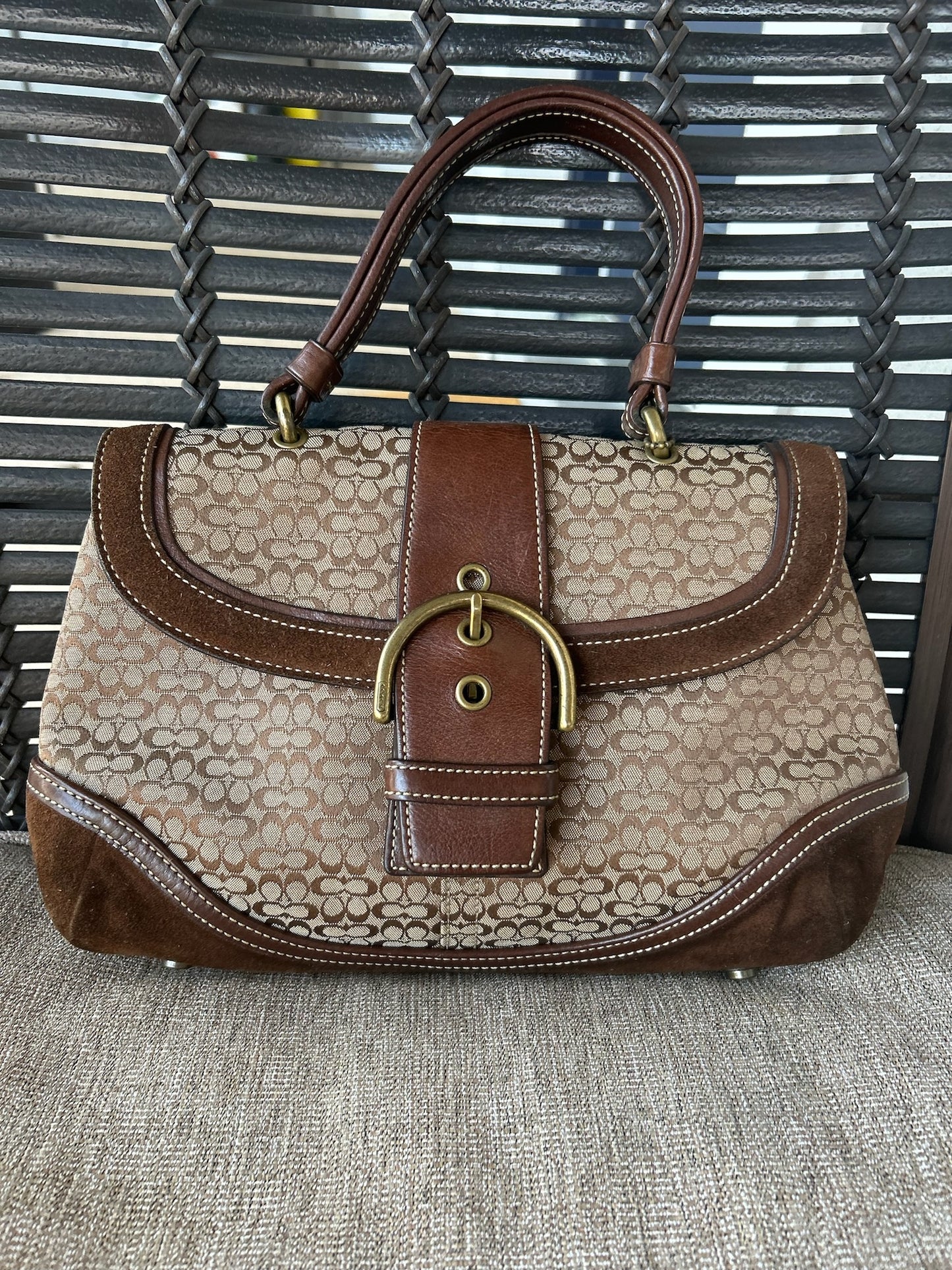 Vintage brown Coach 7074 soho Handbag