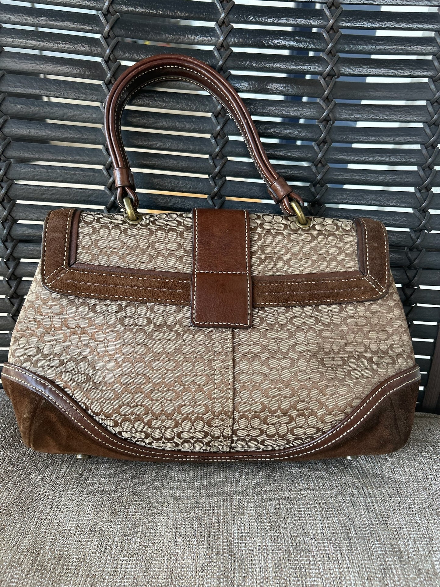 Vintage brown Coach 7074 soho Handbag