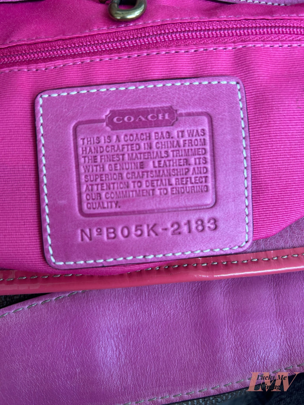 Vintage Coach pink and silver Hobo Bag