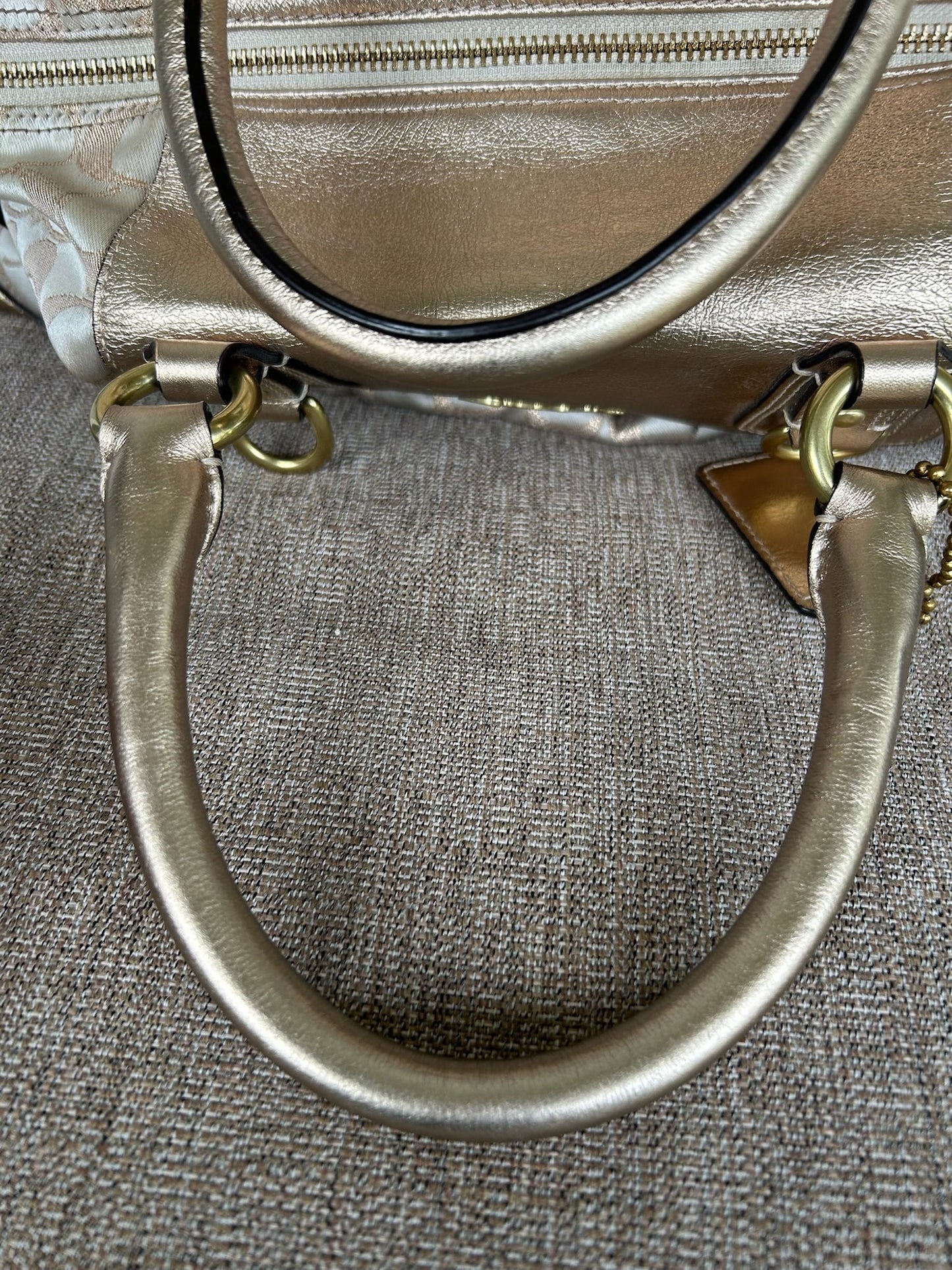 Coach Ashley Signature Sateen Large Satchel handbag (style F15440)