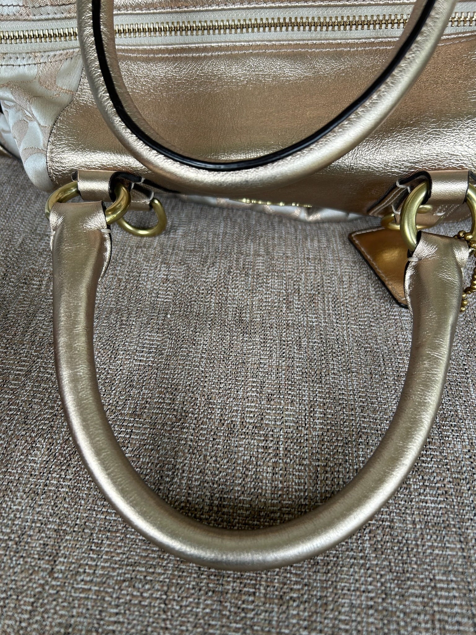 Coach Ashley Signature Sateen Large Satchel handbag (style F15440)