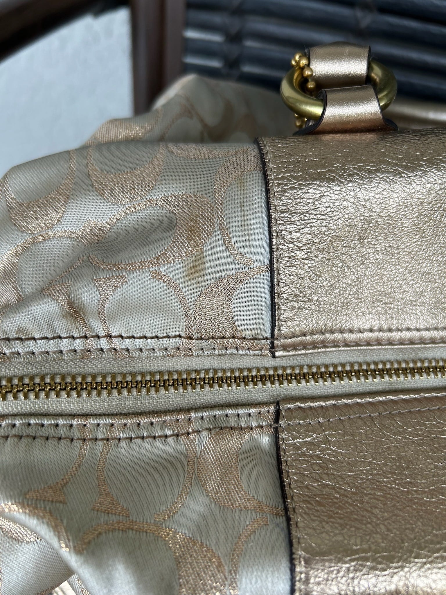 Coach Ashley Signature Sateen Large Satchel handbag (style F15440)