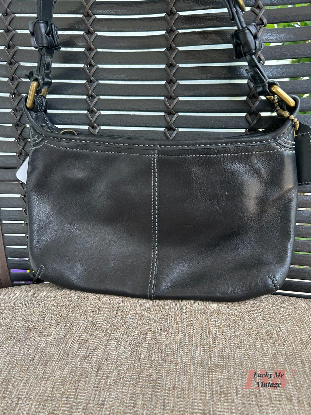 Vintage Coach black Bleecker Shoulder Bag