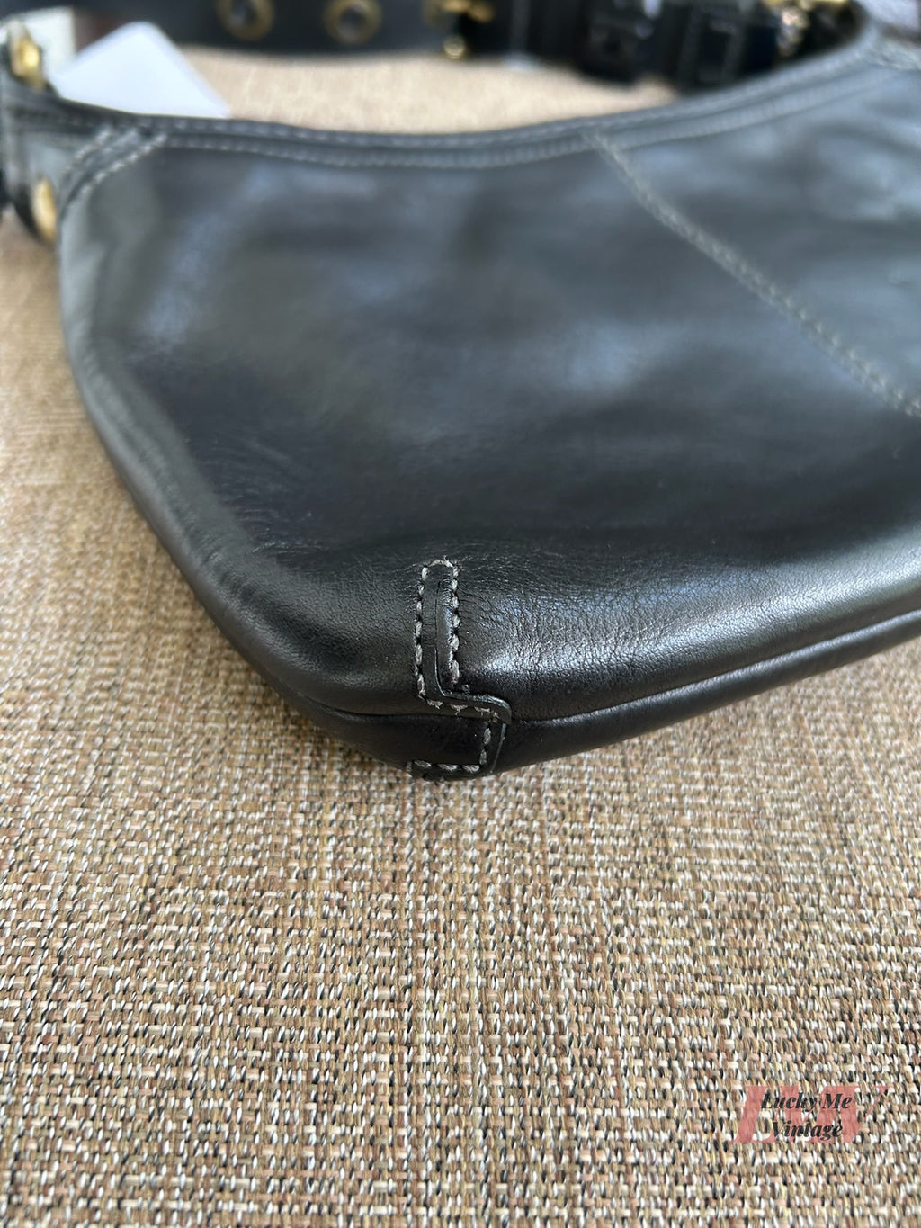 Vintage Coach black Bleecker Shoulder Bag