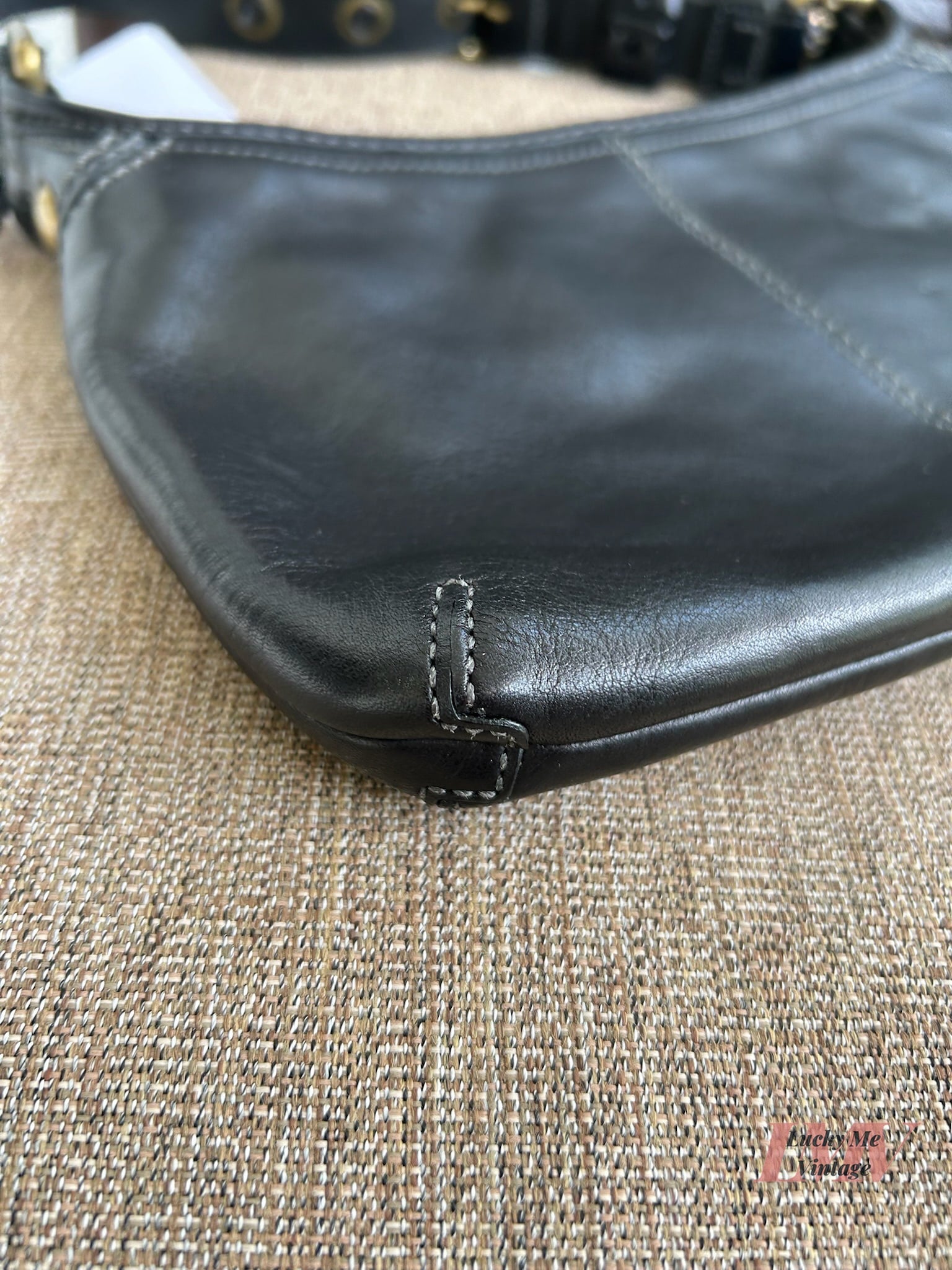 Vintage Coach black Bleecker Shoulder Bag
