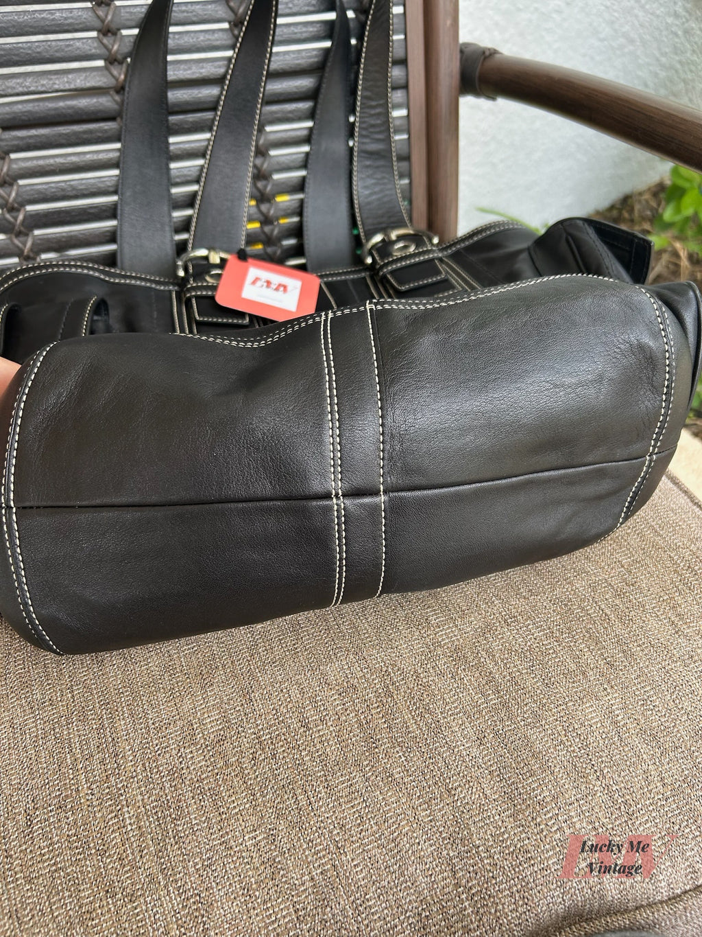 Vintage Coach black Soho Pocket Tote w/ Wristlet
