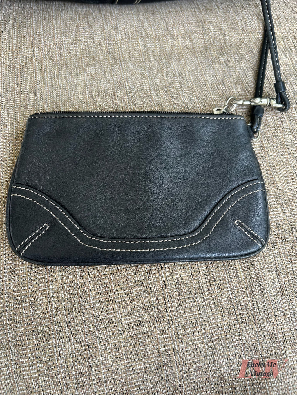 Vintage Coach black Soho Pocket Tote w/ Wristlet