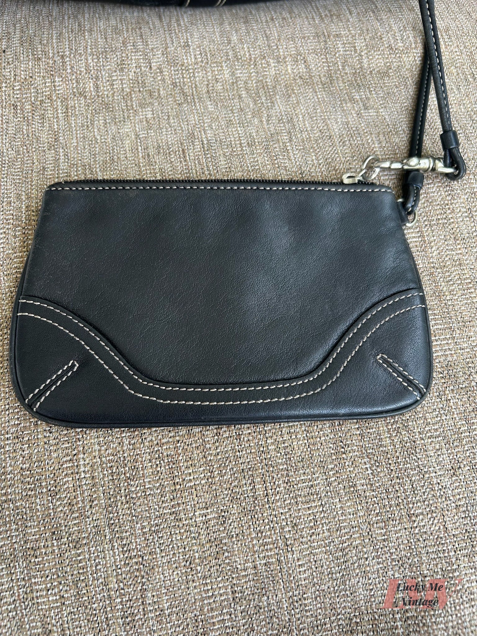 Vintage Coach black Soho Pocket Tote w/ Wristlet