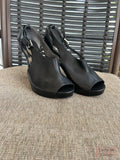 Coach black Heels size 8b