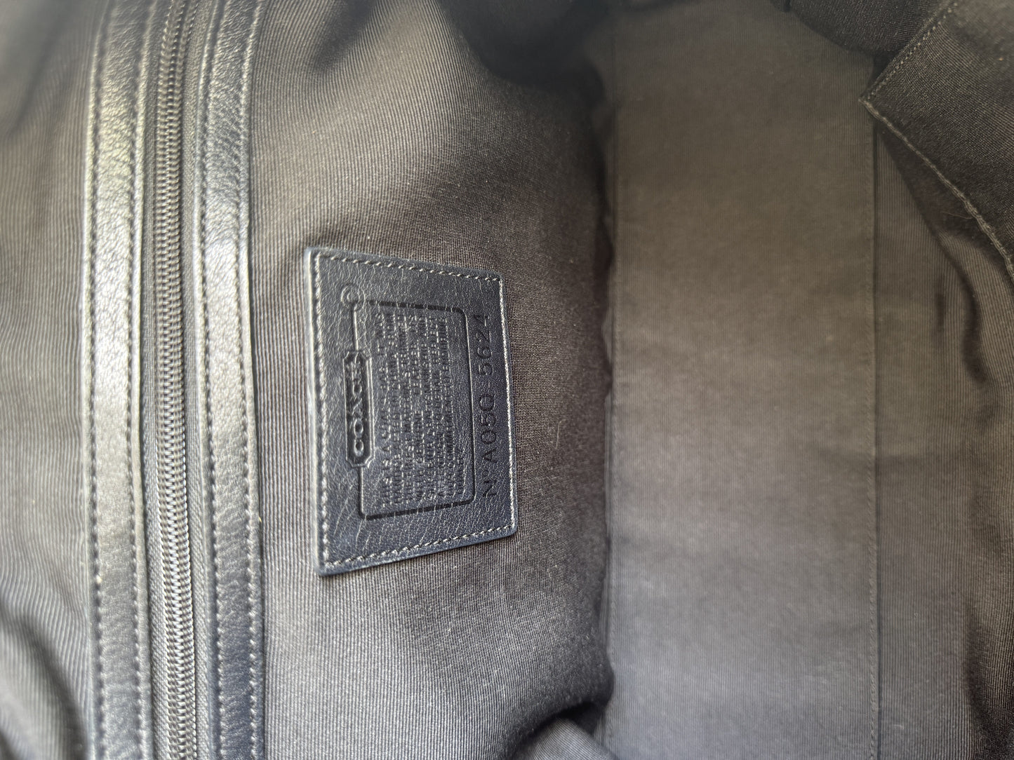 Coach Black and Tan Signature Tote Bag