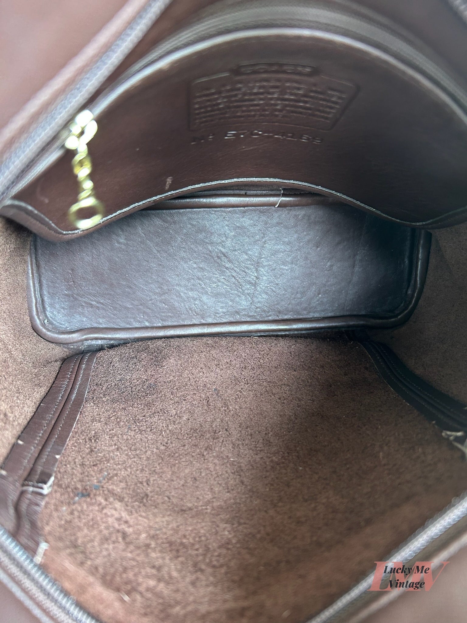 Vintage Coach brown Erickson Bucket Bag