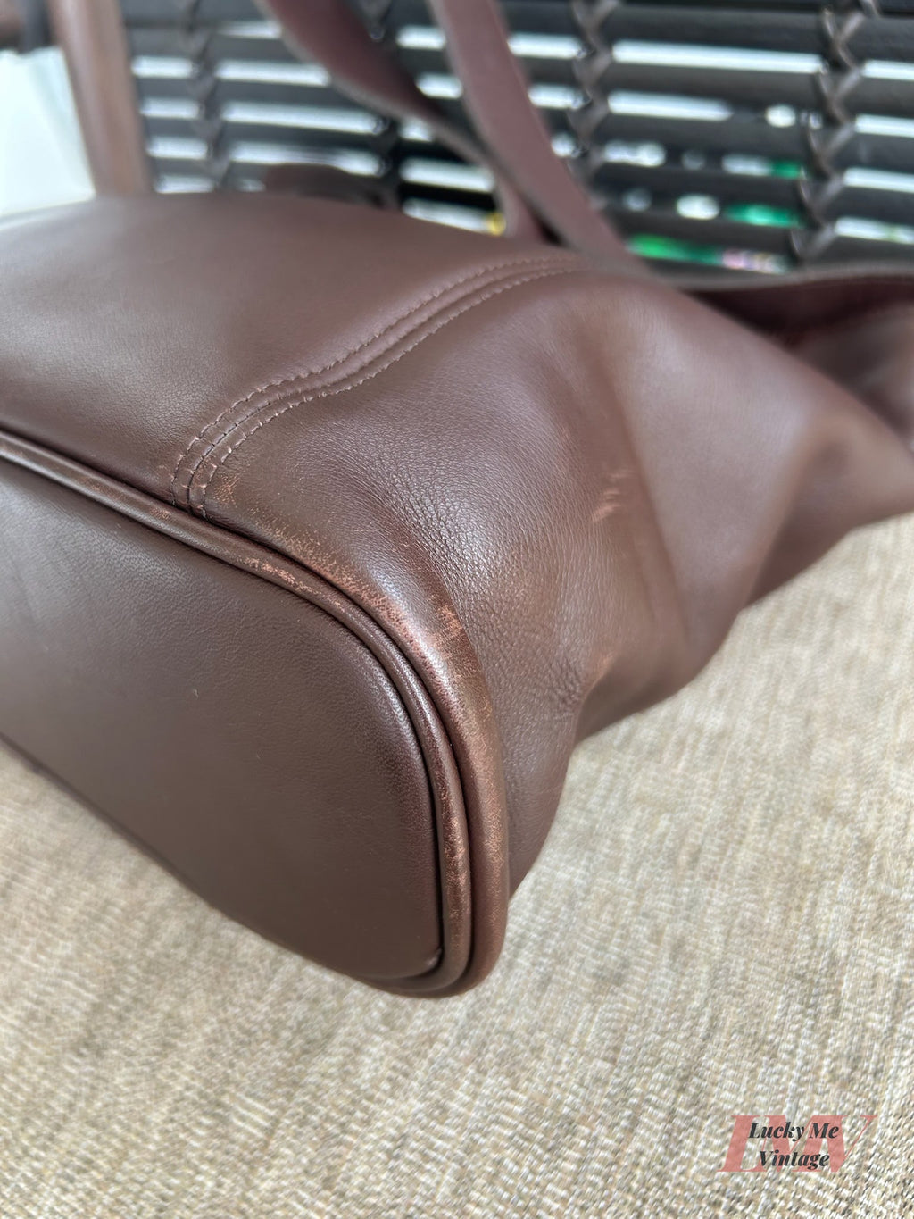 Vintage Coach brown Erickson Bucket Bag