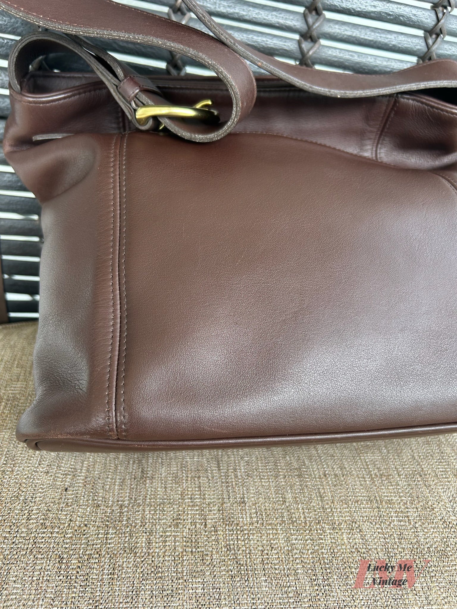 Vintage Coach brown Erickson Bucket Bag