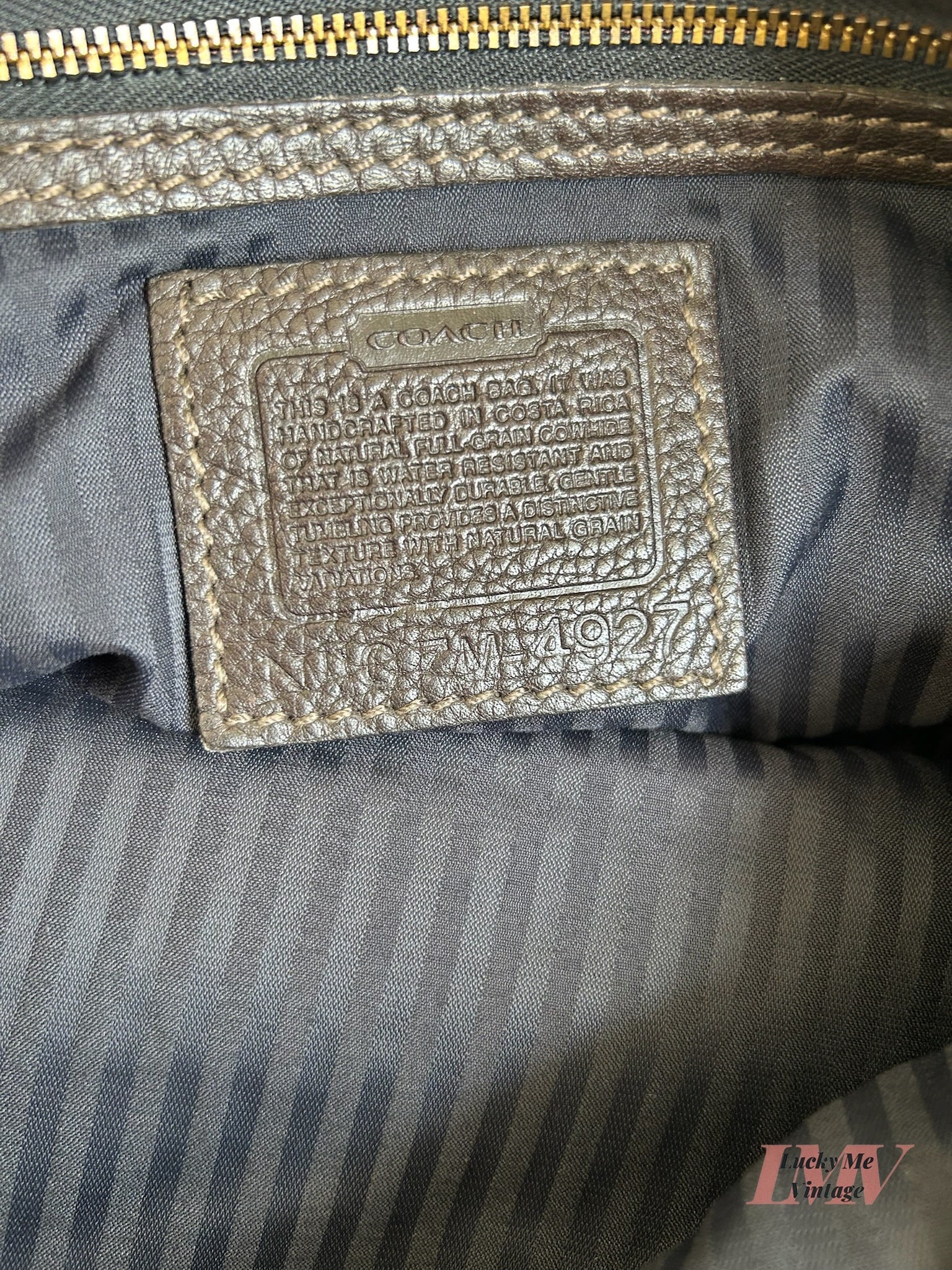 Vintage Coach brown Sonoma Bucket Bag w/ Wallet
