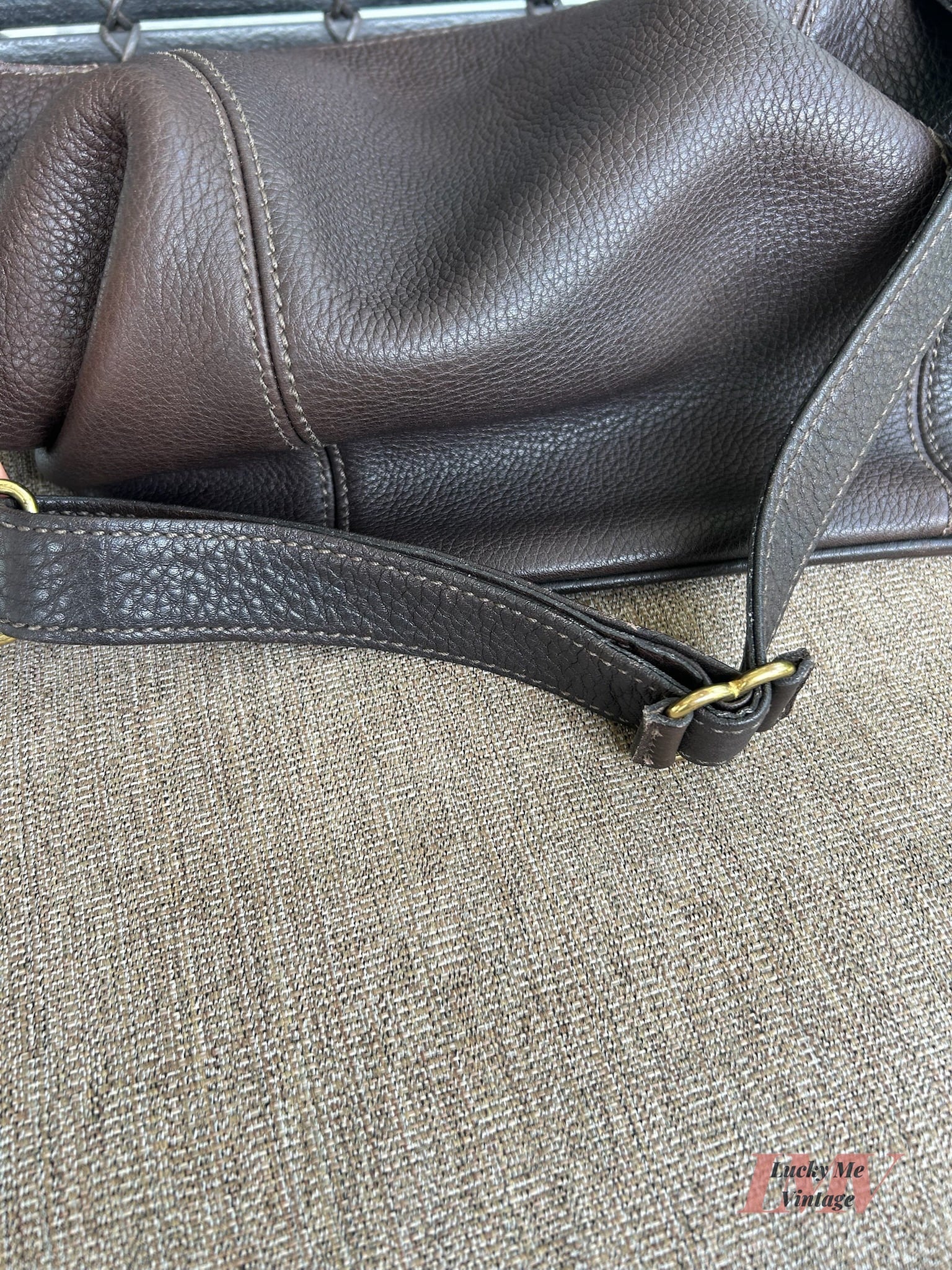 Vintage Coach brown Sonoma Bucket Bag w/ Wallet