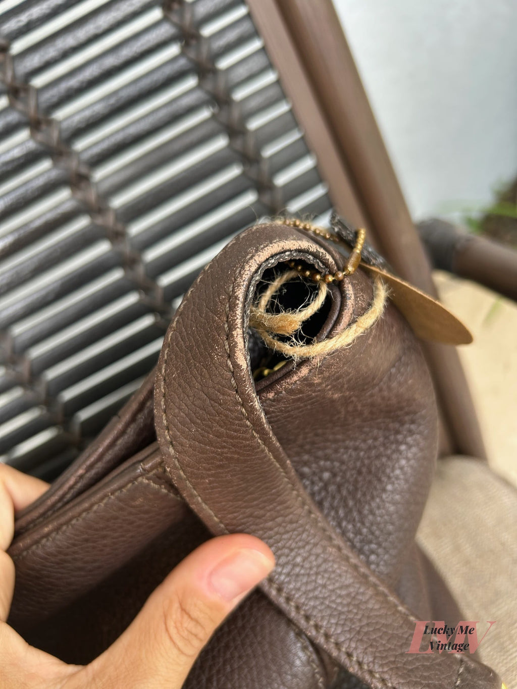 Vintage Coach brown Sonoma Bucket Bag w/ Wallet