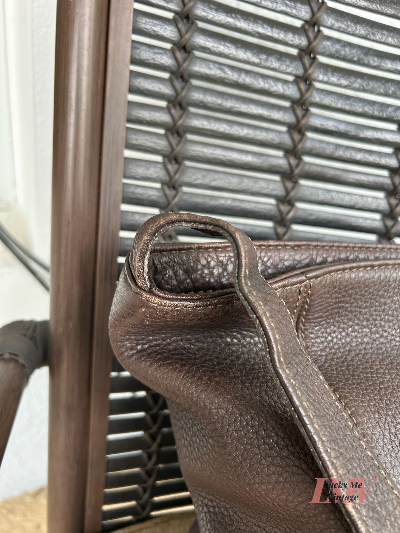 Vintage Coach brown Sonoma Bucket Bag w/ Wallet