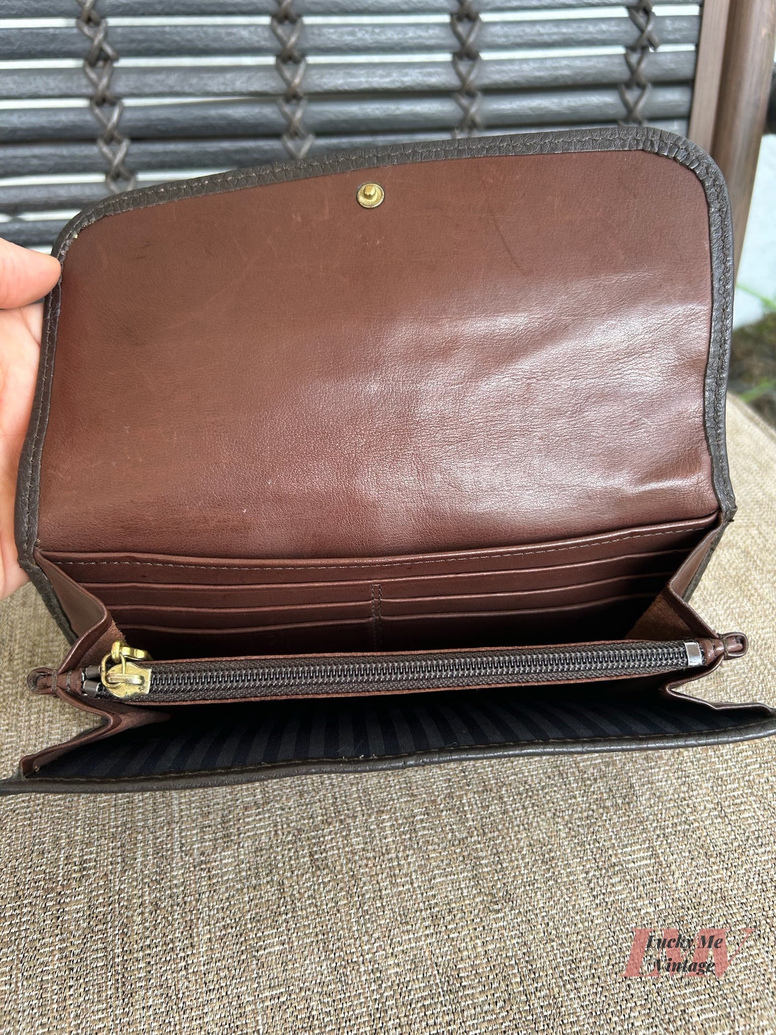 Vintage Coach brown Sonoma Bucket Bag w/ Wallet