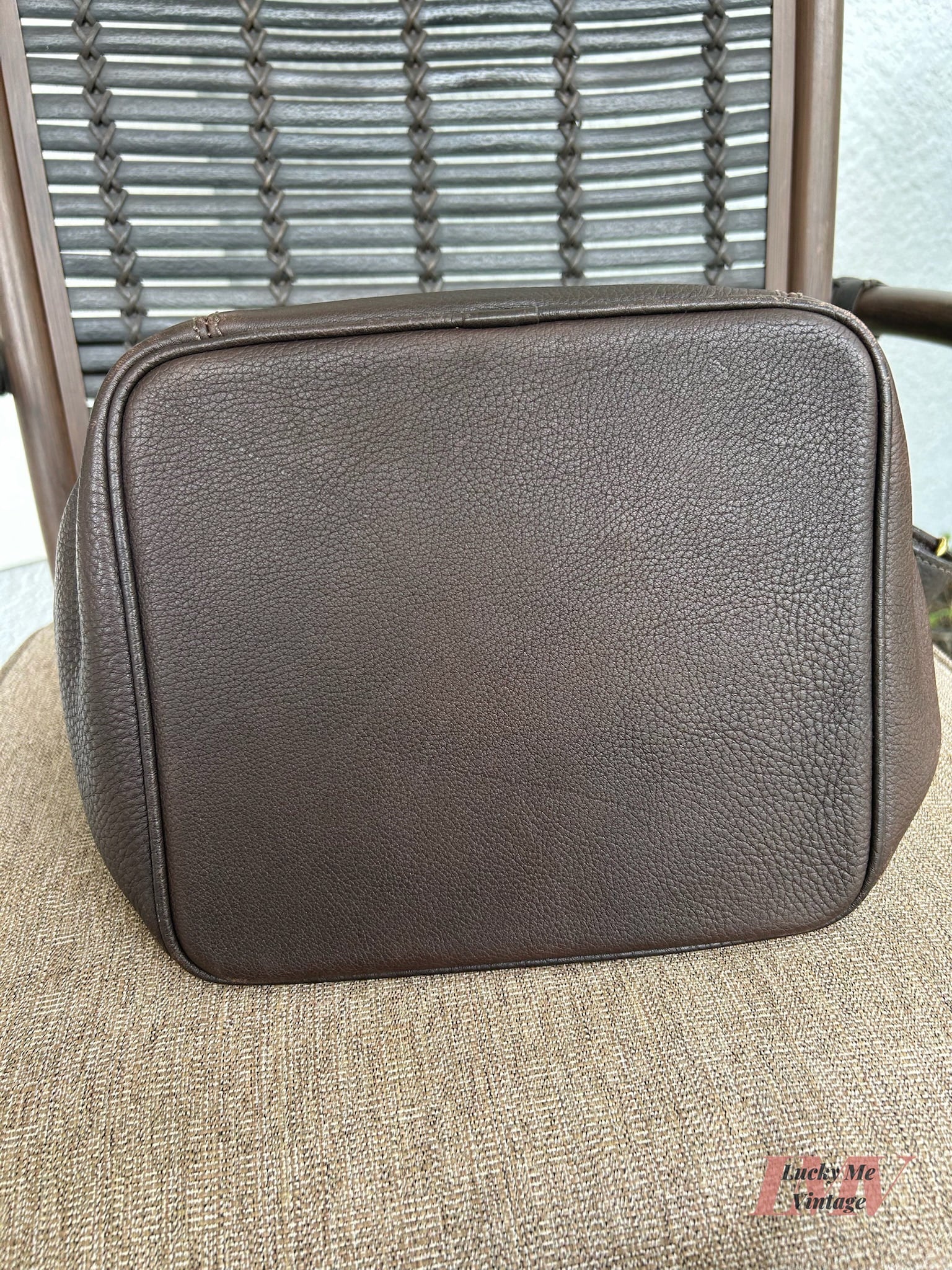 Vintage Coach brown Sonoma Bucket Bag w/ Wallet
