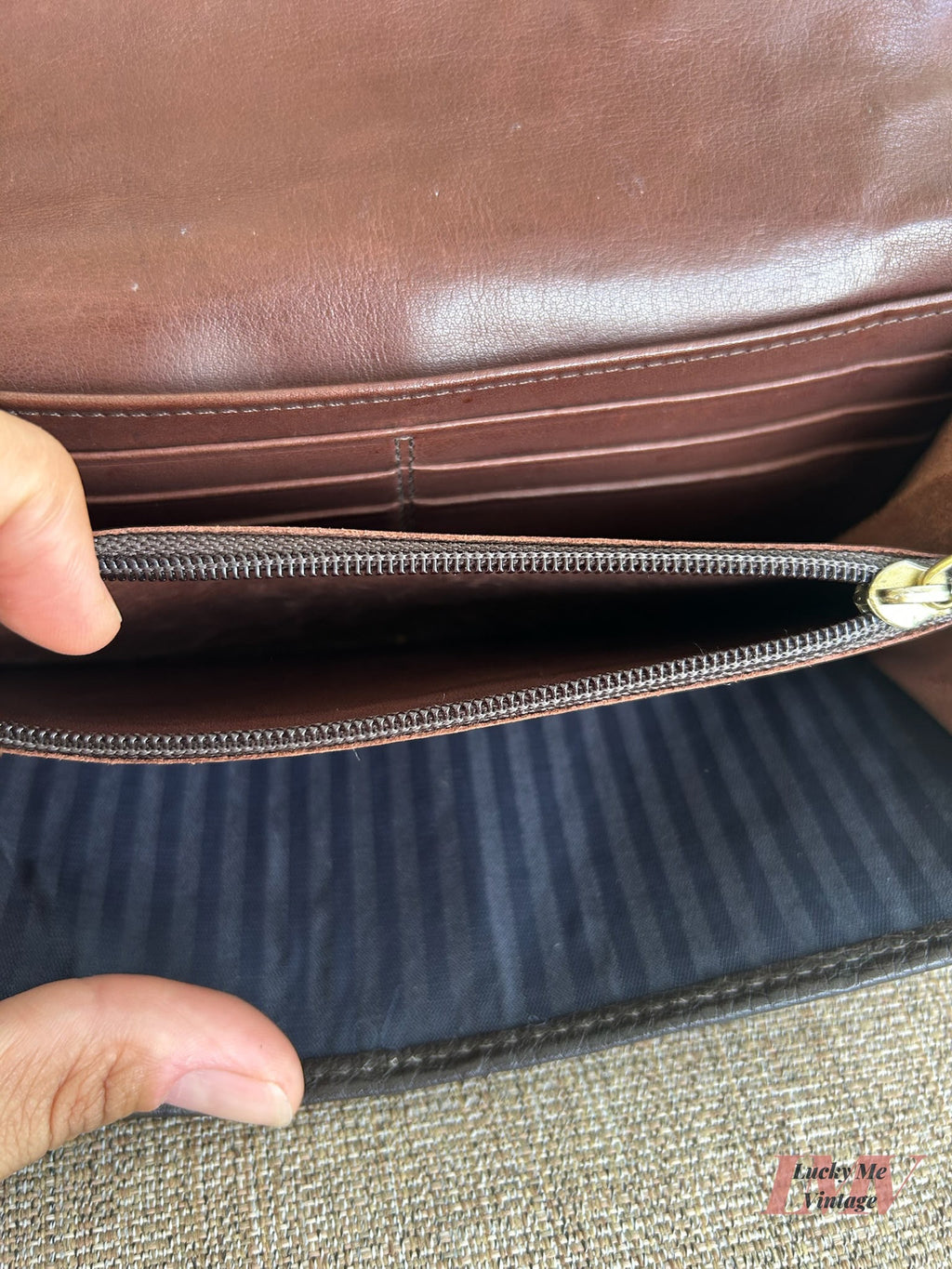 Vintage Coach brown Sonoma Bucket Bag w/ Wallet