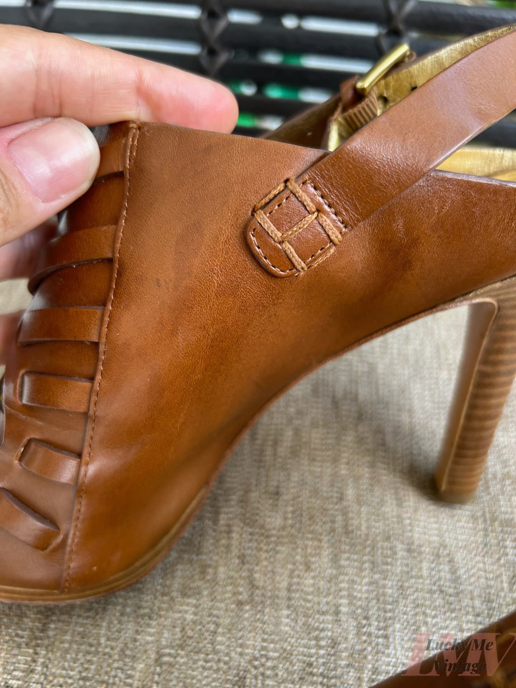 Coach brown Heels size 8b